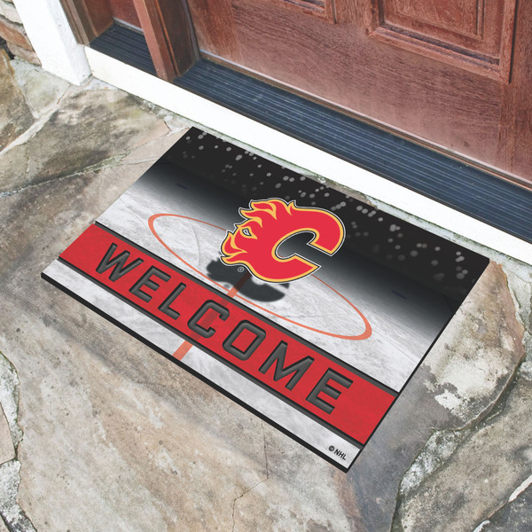 NHL - Calgary Flames Crumb Rubber Door Mat 18"x30"