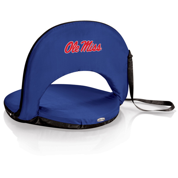 Ole Miss Rebels Oniva Portable Reclining Seat, (Navy Blue)