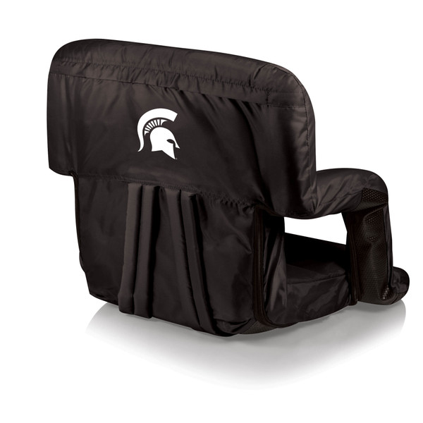 Michigan State Spartans Ventura Portable Reclining Stadium Seat, (Black)