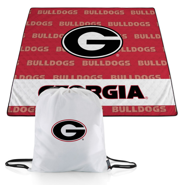 Georgia Bulldogs Impresa Picnic Blanket, (Red & White)