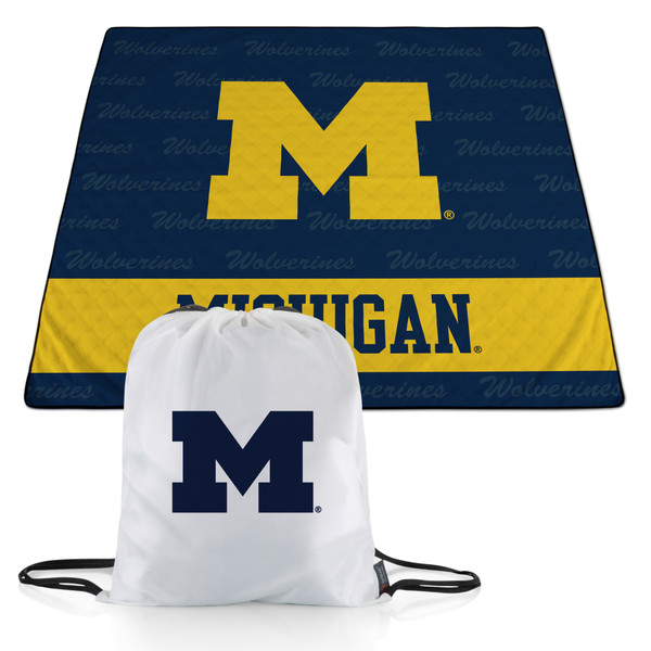 Michigan Wolverines Impresa Picnic Blanket, (Blue & Yellow)