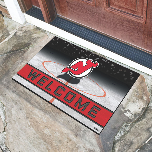 NHL - New Jersey Devils Crumb Rubber Door Mat 18"x30"
