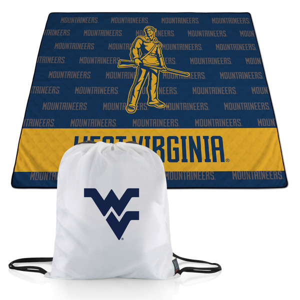 West Virginia Mountaineers Impresa Picnic Blanket, (Navy Blue & Gold)