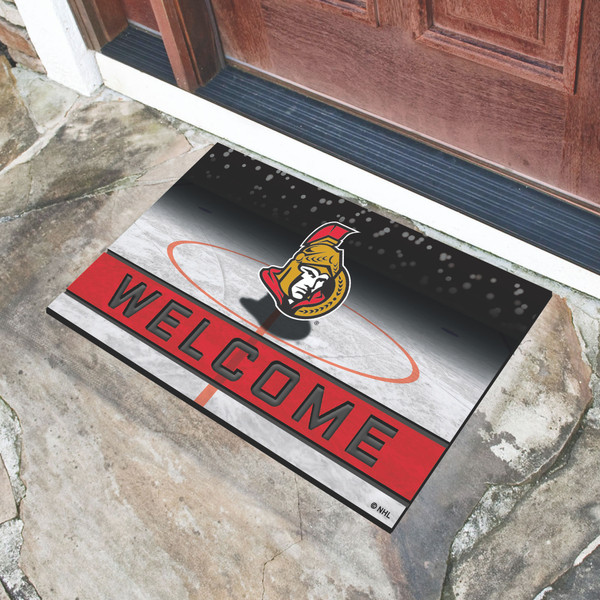 NHL - Ottawa Senators Crumb Rubber Door Mat 18"x30"