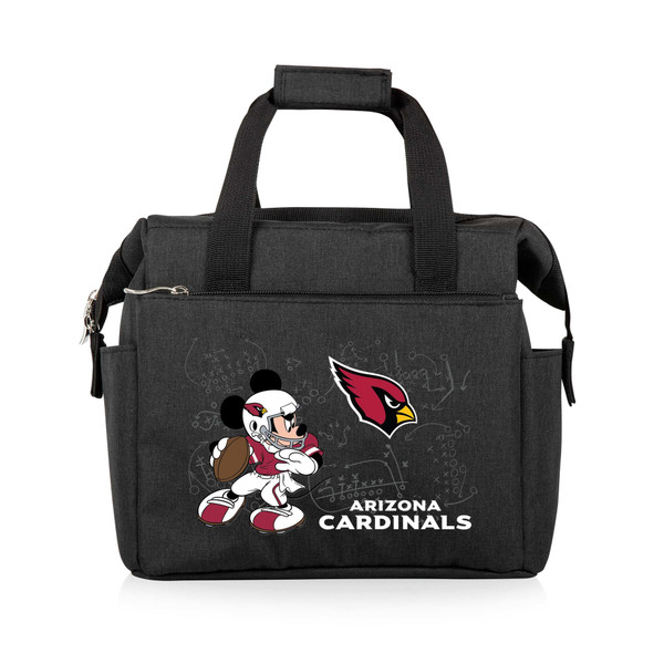 Arizona Cardinals Mickey Mouse On The Go Lunch Bag Cooler, (Black)