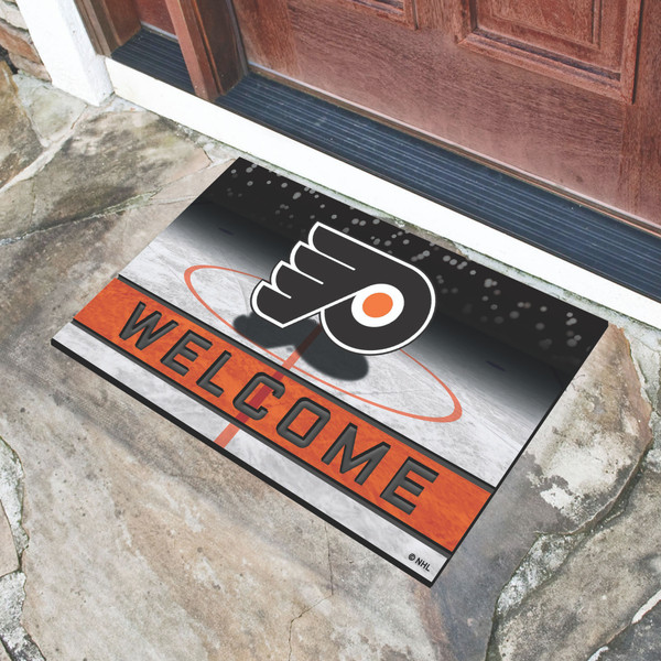 NHL - Philadelphia Flyers Crumb Rubber Door Mat 18"x30"