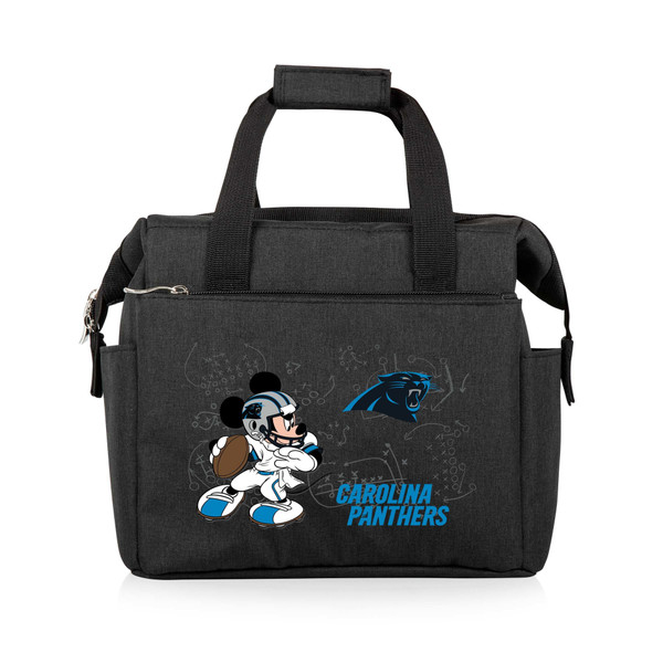Carolina Panthers Mickey Mouse On The Go Lunch Bag Cooler, (Black)