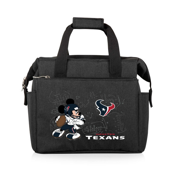 Houston Texans Mickey Mouse On The Go Lunch Bag Cooler, (Black)