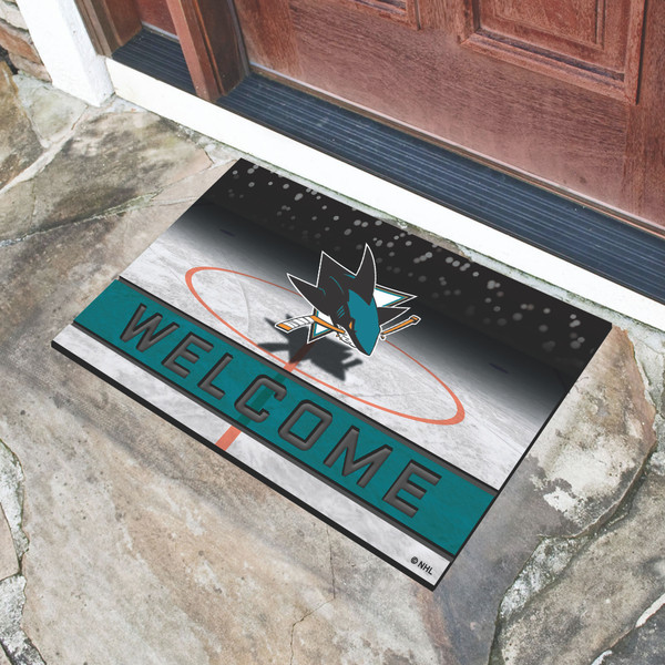 NHL - San Jose Sharks Crumb Rubber Door Mat 18"x30"