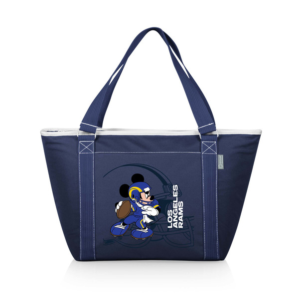 Los Angeles Rams Mickey Mouse Topanga Cooler Tote Bag, (Navy Blue)