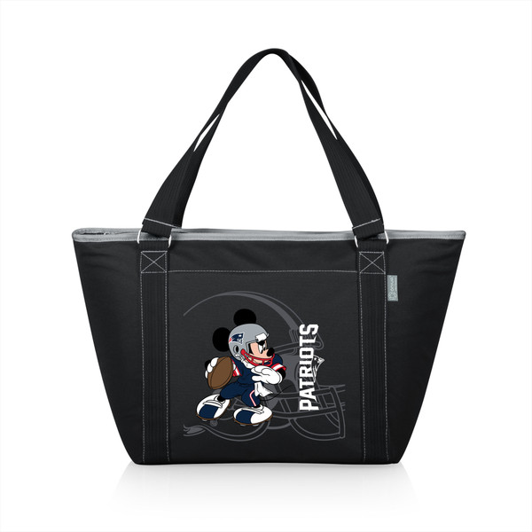 New England Patriots Mickey Mouse Topanga Cooler Tote Bag, (Black)
