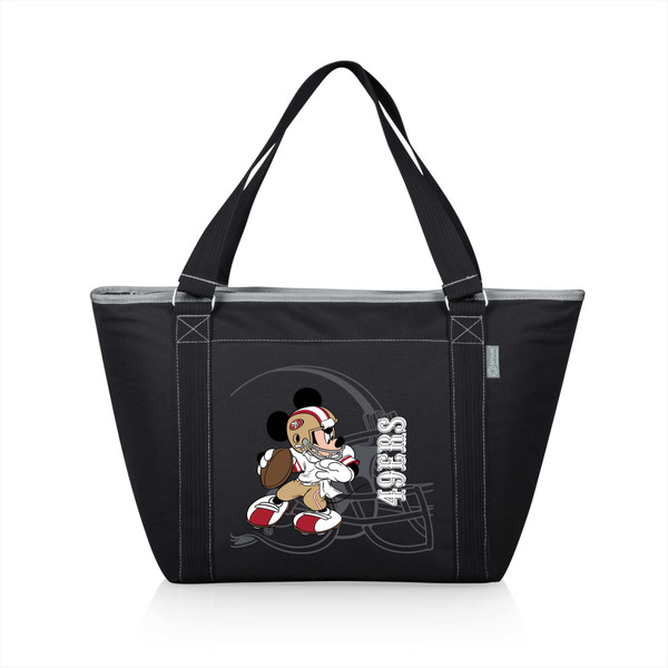 San Francisco 49ers Mickey Mouse Topanga Cooler Tote Bag, (Black)