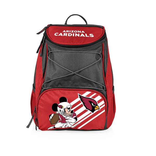 Arizona Cardinals Mickey Mouse PTX Backpack Cooler, (Red with Gray Accents)