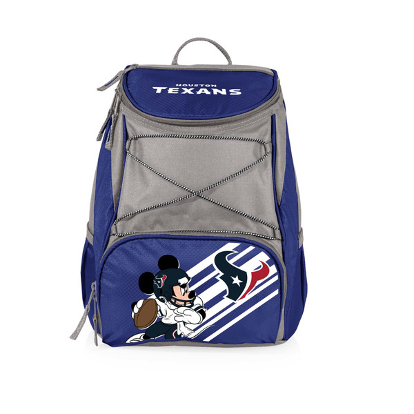 Houston Texans Mickey Mouse PTX Backpack Cooler, (Navy Blue with Gray Accents)