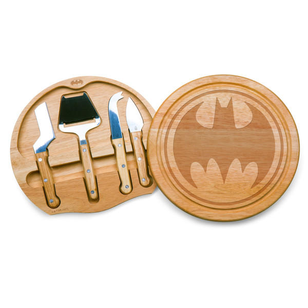 Batman Bat Signal Circo Cheese Cutting Board & Tools Set, (Parawood)