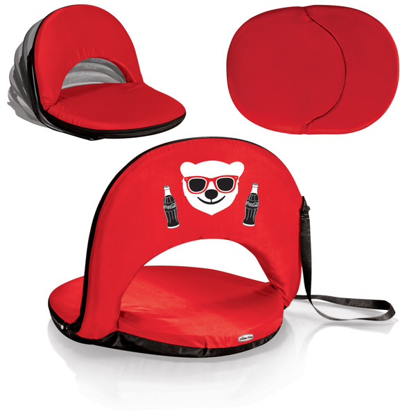 Coca-Cola Emoji Oniva Portable Reclining Seat, (Red)