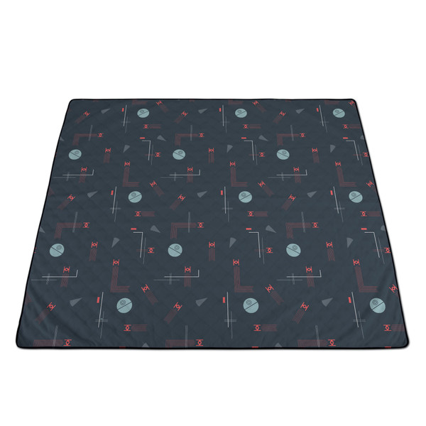 Star Wars Death Star Impresa Picnic Blanket, (Black & White)