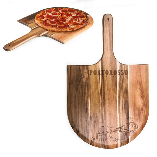 Luca Acacia Pizza Peel Serving Paddle, (Acacia Wood)