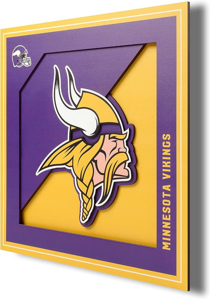 Minnesota Vikings NFL 12x12 Logo Series Wall Art