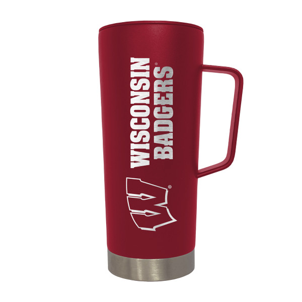 NCAA Wisconsin Badgers 18oz Roadie Tumbler with Handle