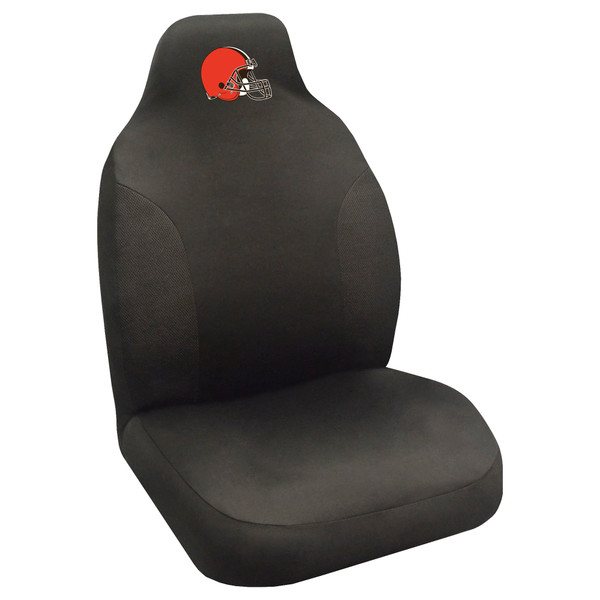 Cleveland Browns Seat Cover  Helmet Primary Logo Black