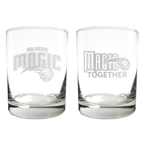 NBA Orlando Magic 2pc Rocks Glass Set