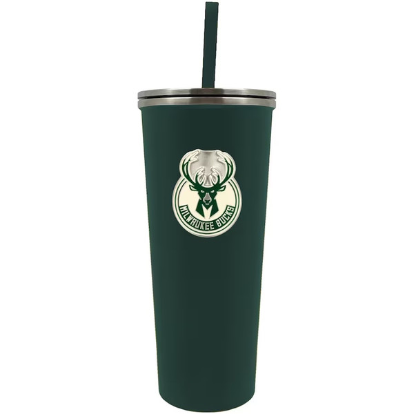 NBA Milwaukee Bucks 24oz New Skinny Tumbler