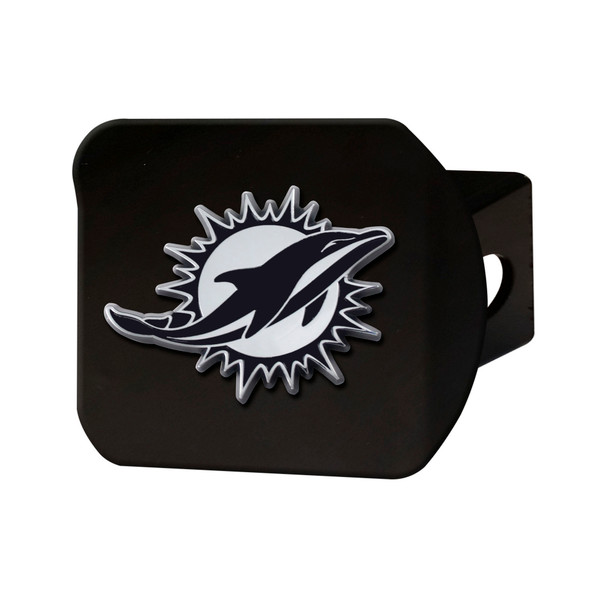 Miami Dolphins Hitch Cover - Black Dolphin Primary Logo Black