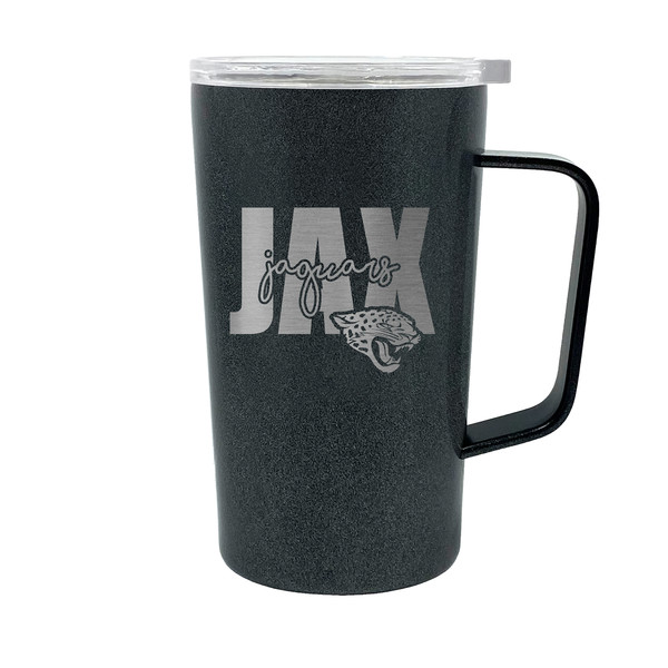 NFL Jacksonville Jaguars 18oz Onyx Hustle Travel Mug