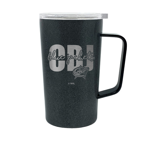 NHL Columbus Bluejackets 18oz Onyx Hustle Travel Mug