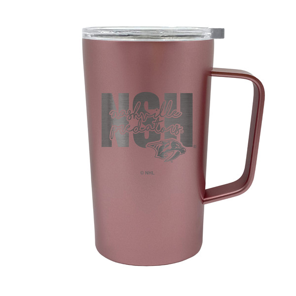 NHL Nashville Predators 18oz Rose Gold Hustle Travel Mug