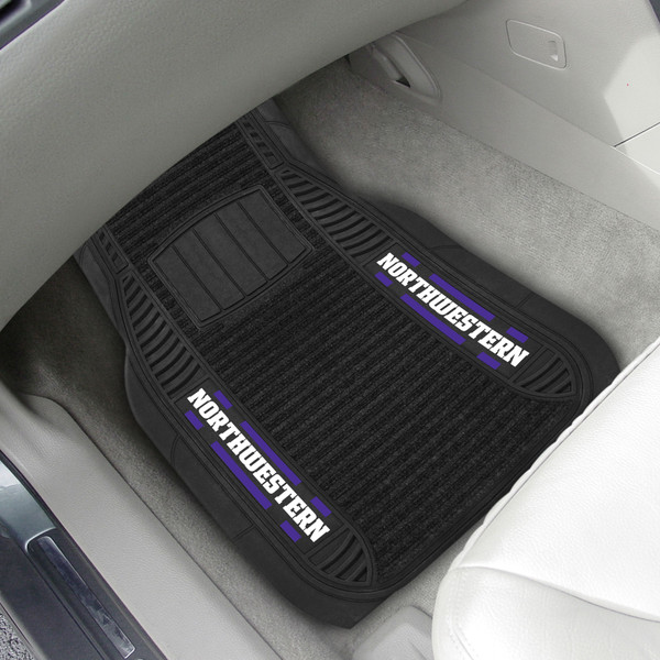 Northwestern University 2-pc Deluxe Car Mat Set 21"x27"