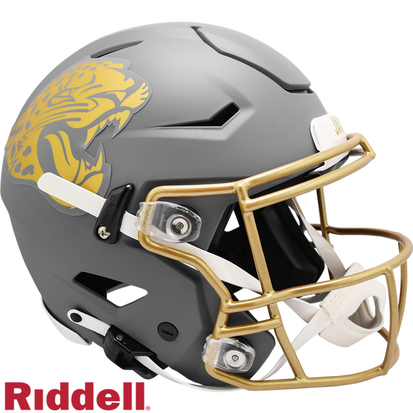 Jacksonville Jaguars Helmet Riddell Authentic Full Size SpeedFlex Style Slate Alternate