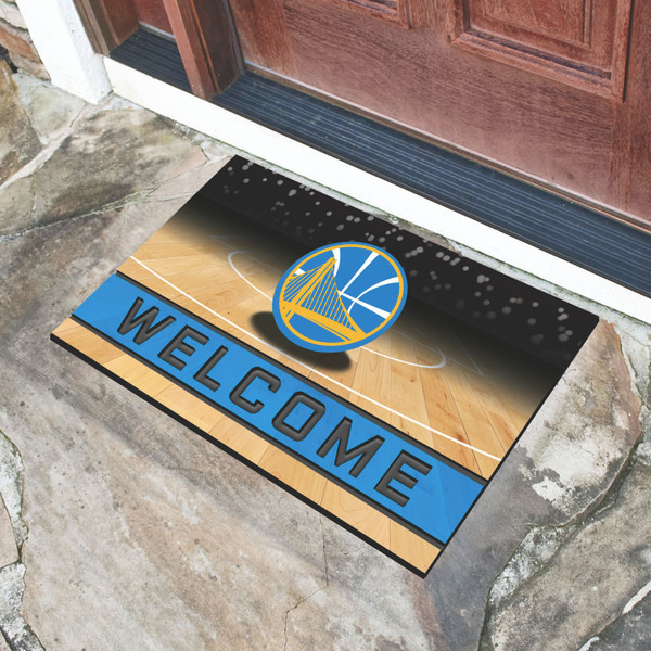 NBA - Golden State Warriors Crumb Rubber Door Mat 18"x30"