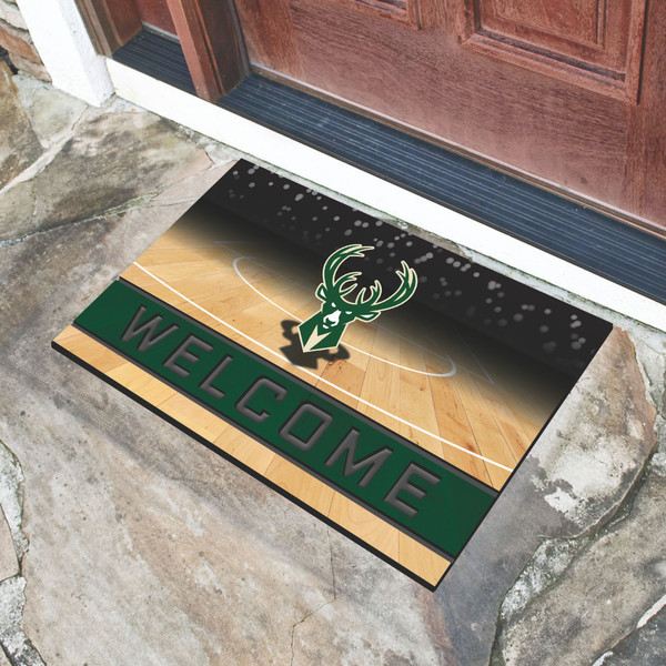 NBA - Milwaukee Bucks Crumb Rubber Door Mat 18"x30"