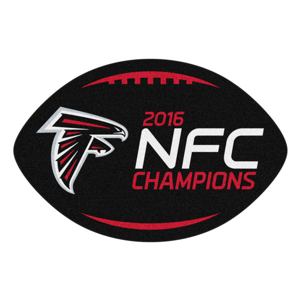 Atlanta Falcons Football Mat 2016 NFC Champions Black