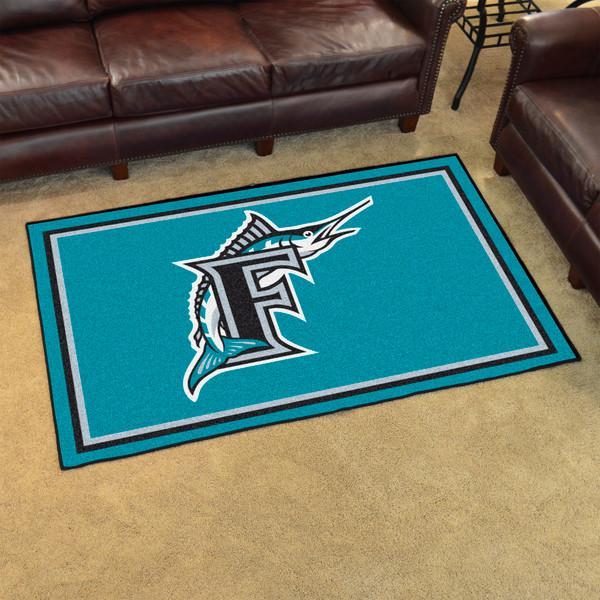 Retro Collection - 1993 Florida Marlins 4x6 Rug