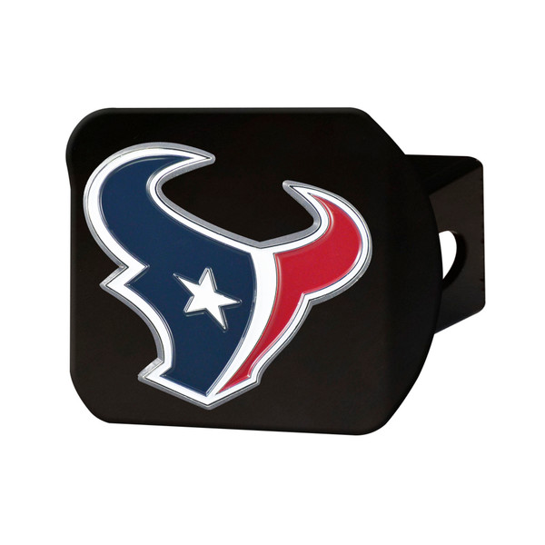 Houston Texans Color Hitch Cover - Black Texans Primary Logo Blue