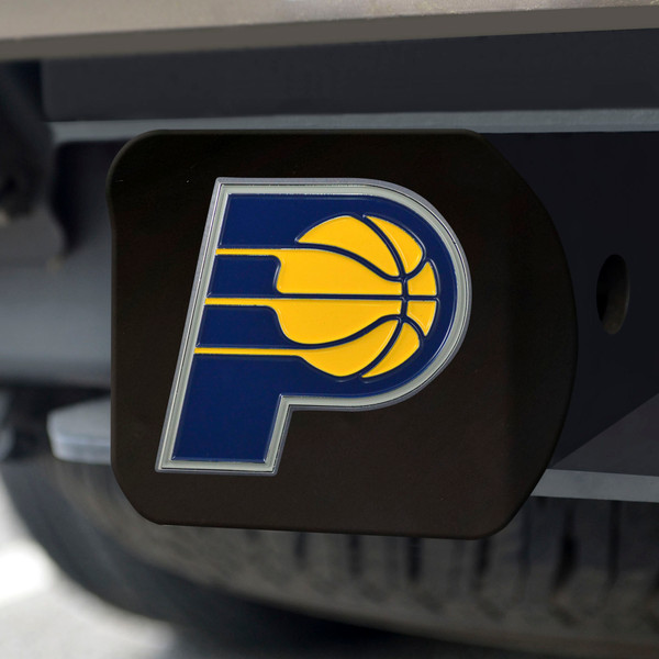 NBA - Indiana Pacers Hitch Cover - Color on Black 3.4"x4"