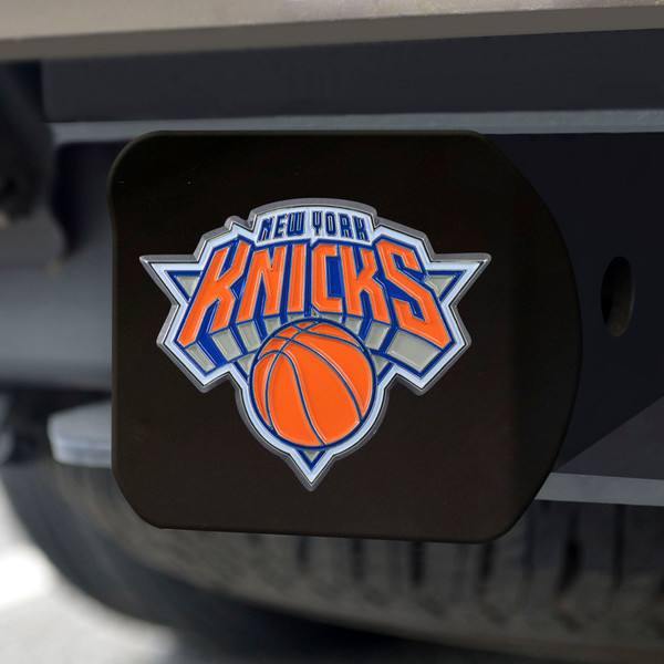 NBA - New York Knicks Hitch Cover - Color on Black 3.4"x4"