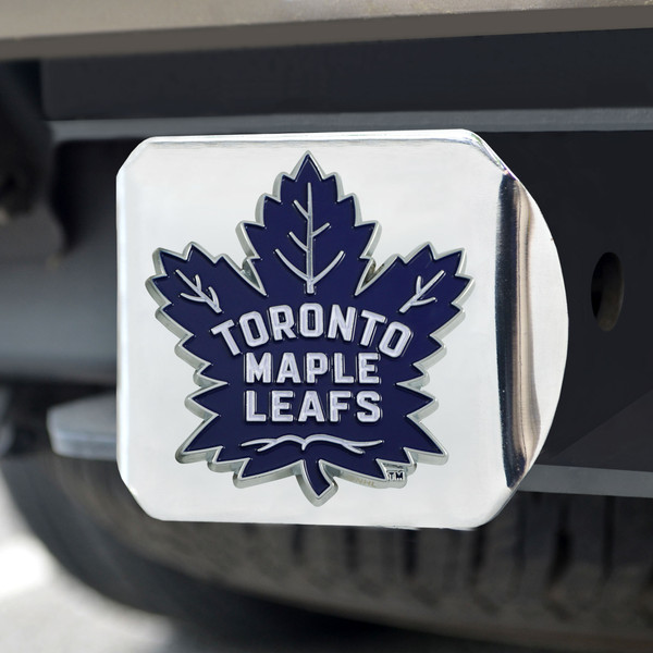 NHL - Toronto Maple Leafs Color Hitch Cover - Chrome 3.4"x4"