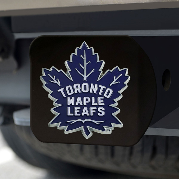 NHL - Toronto Maple Leafs Hitch Cover - Color on Black 3.4"x4"