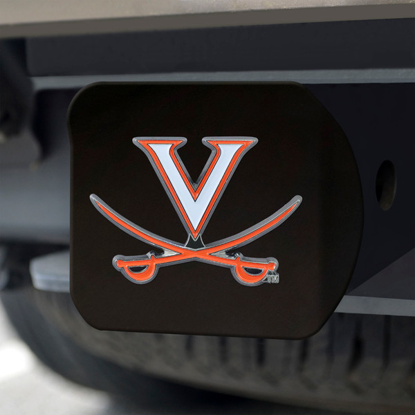 University of Virginia Hitch Cover - Color on Black 3.4"x4"