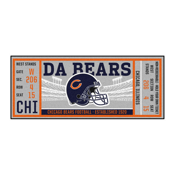 Chicago Bears Ticket Runner "C" Logo Navy