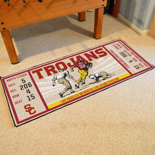 University of Southern California Ticket Runner 30"x72"