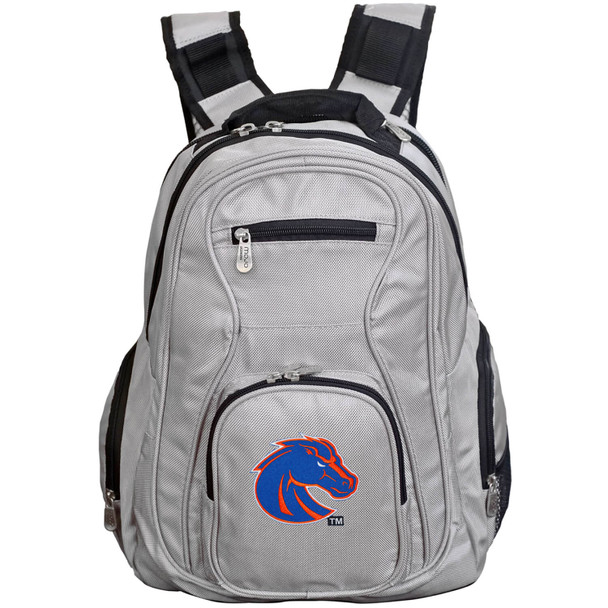 Boise Broncos 19" Premium Laptop Backpack - Gray