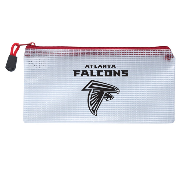 Atlanta Falcons Clear Zippered Pencil Bag