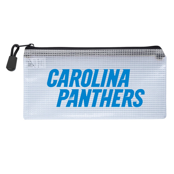 Carolina Panthers Clear Zippered Pencil Bag