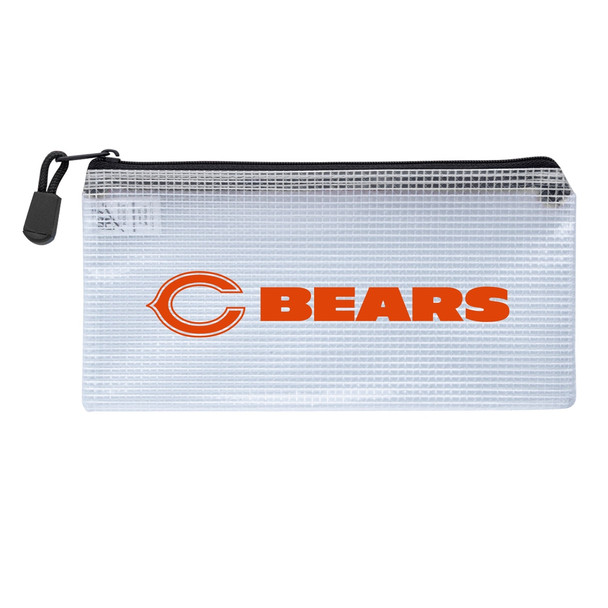 Chicago Bears Clear Zippered Pencil Bag
