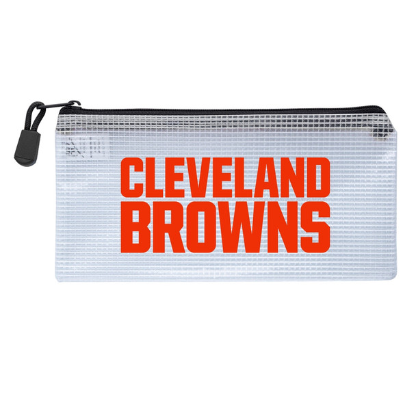 Cleveland Browns Clear Zippered Pencil Bag